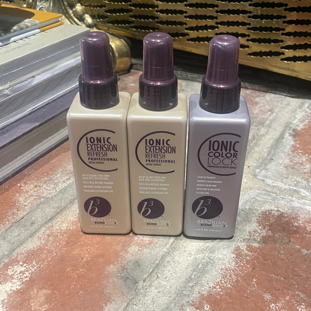 Brazilian blowout 2 iconic extension refresh and 1 color lock spray